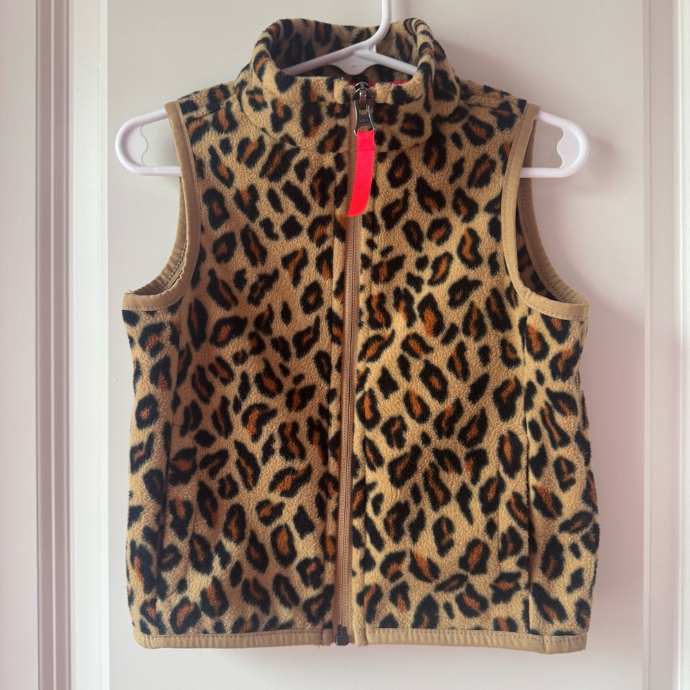 Amazon Essentials Animal Print Fleece Vest